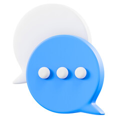 chat icon 3d illustration