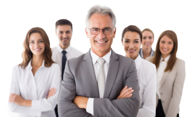 Business people team, cut out