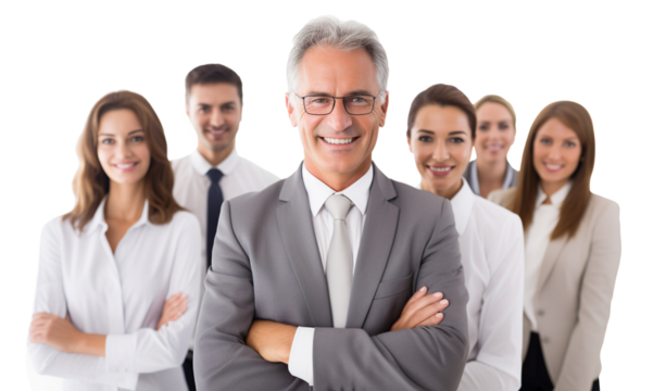 Business people team, cut out