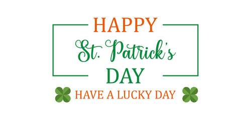 St Ptrick's Day Stylish Text illustration Design 