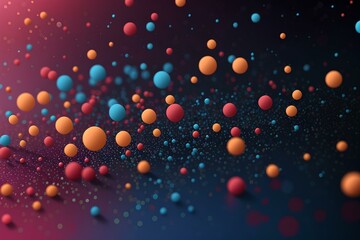 abstract particles dots background, created by ai generated