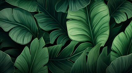 Tropical leaf Wallpaper Luxury nature leaves