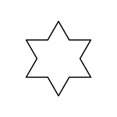 Starburst line sticker vector icon