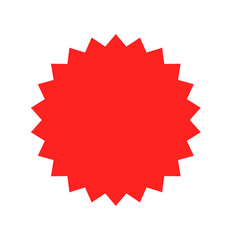 Retro stars, sunburst. Red beams firework. Design elements. Best for sale sticker, price tag, quality mark.