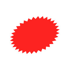 Retro stars, sunburst. Red beams firework. Design elements. Best for sale sticker, price tag, quality mark.