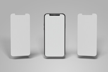 Illustration of a set of phones