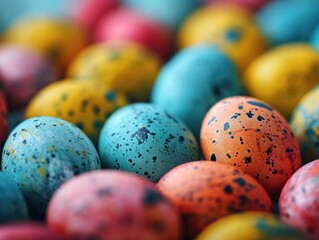 Fototapeta na wymiar Colorful easter eggs backround