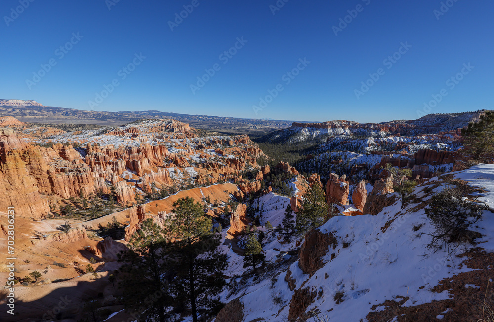 Canvas Prints Scenic Bryce Canyon National Park Utah Winter Landscape