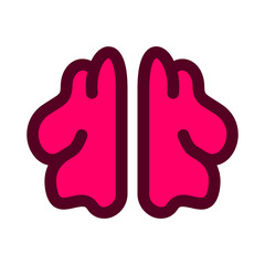 Human brain. anatomy of internal organs. 