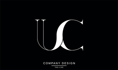 CU, UC, Abstract Letters Logo Monogram