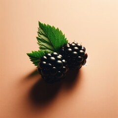 blackberries  on simple background
