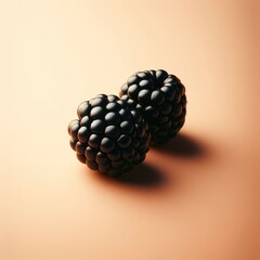 blackberries  on simple background
