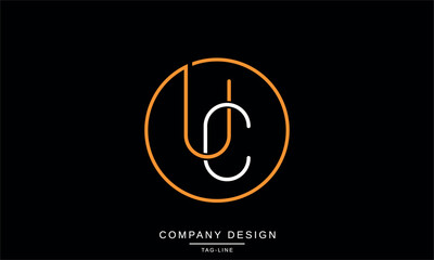 CU, UC, Abstract Letters Logo Monogram