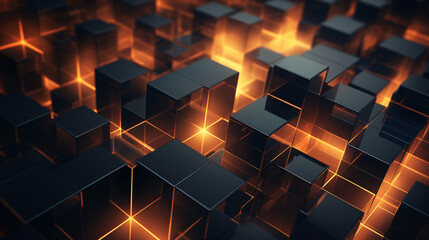 3d cubes abstract background. Composition
