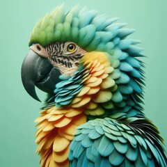 blue and yellow macaw ara
