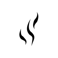 Cooking steam or warm aroma smell mark