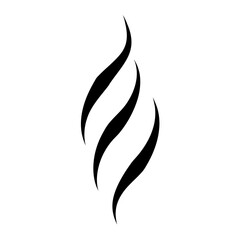 Cooking steam or warm aroma smell mark