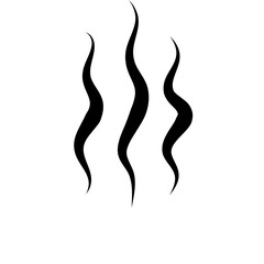 Cooking steam or warm aroma smell mark