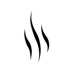 Cooking steam or warm aroma smell mark