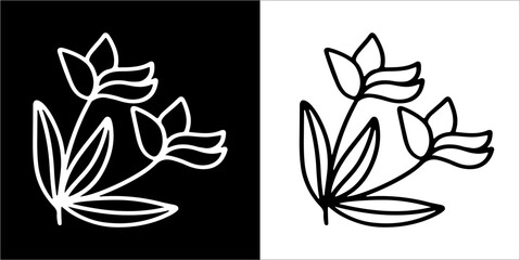 Illustration vector graphics of flower icon