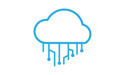 Internet data computing sign for technology company