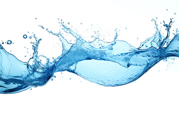 A close-up splash, vibrant and dynamic. High-speed water movement, frozen in a single moment