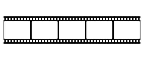 Vector template on the theme of the retro film industry. Vintage film strip, template for design