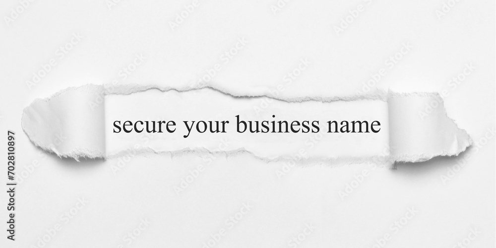 Poster secure your business name