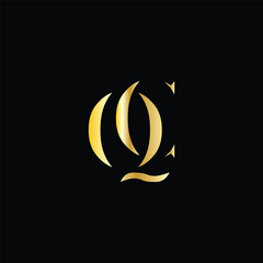 Vector QC luxury logo