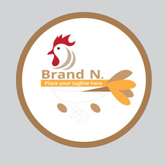 chicken Shop Logo Design Vector template