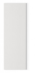 Various model of blank white art canvas isolated on plain wall suitable for your mockup project.