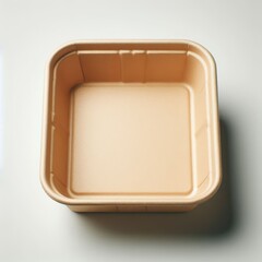 empty cardboard box for take away food
