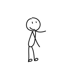 Hand drawn stick figure people