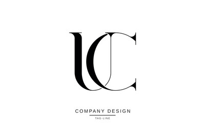 CU, UC, Abstract Letters Logo Monogram