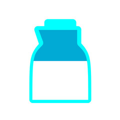 fresh milk in a jug illustration