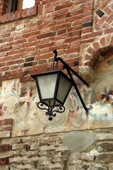 Italy, Emilia, Piacenza: Foreshortening of Medieval Village of Grazzano Visconti.