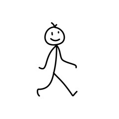 Hand drawn stickman vector