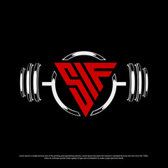 S I F Gym Logo/ T shirt Design