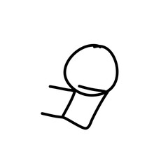 Hand drawn stickman collection Vector illustration