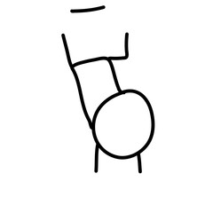 Hand drawn stickman collection Vector illustration