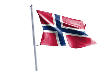 Norway flag on transparent background. Png