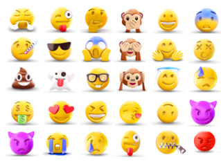 set of signs ,emoji