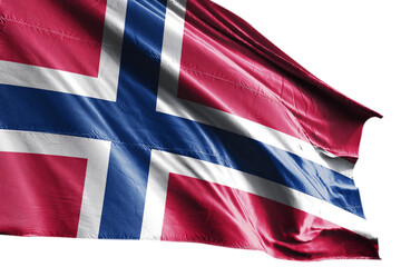 Norway flag on transparent background. Png
