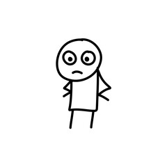 Stickman cartoon people