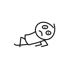 Stickman cartoon people