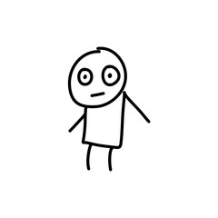 Stickman cartoon people