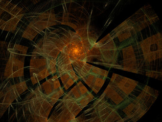 Imaginatory fractal abstract background Image