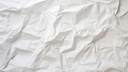 Crumpled paper. Realistic white crumpled paper illustration