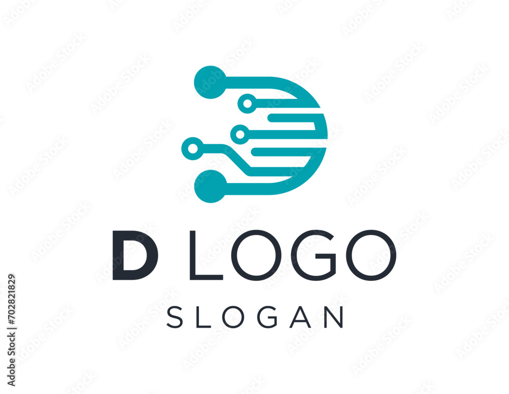 Poster the logo design is about d letter and was created using the corel draw 2018 application with a white