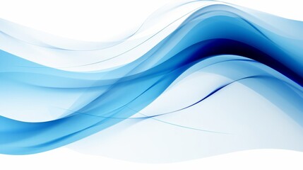 Obraz premium A white and blue wave with a white background